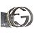Cinturón Gucci de piel negra con G entrelazadas Negro - vista 4