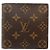 Portafoglio bi-fold Louis Vuitton Monogram Marrone