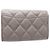 Timeless Tarjetero Chanel de piel de becerro granulada beige - vista 4