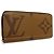 Cartera Larga Louis Vuitton Monogram Reverse Castaño - vista 3