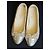 Ballerine Chanel in Tweed Beige D'oro - vista 16