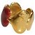 LOUIS VUITTON Sweet Monogram Ring Herz aus rotem Emaille und Gold LV Logo Größe S 52 Golden - Ansicht 4