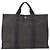 Hermès Sac Hermes Herline Tote MM en Canvas Noir