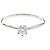 Tiffany & Co. Tiffany Setting Solitär aus Platin mit RBC-Diamanten Silber