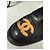 Stivali alti Chanel in pelle nera con logo CC dorato - vista 14