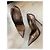 Le Silla Décolleté in pelle metallizzata effetto cocco Metallico - vista 5