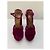 Aquazzura Sandali con platform in velluto fucsia Fuschia - vista 2