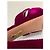 Aquazzura Sandali con platform in velluto fucsia Fuschia - vista 4