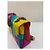Kurt Geiger Borsa a tracolla in pelle verniciata arcobaleno Multicolore - vista 3