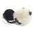 Elastico per capelli in pelliccia Louis Vuitton Nero Beige - vista 2