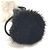 Elastico per capelli in pelliccia Louis Vuitton Nero Beige - vista 5