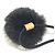 Elastico per capelli in pelliccia Louis Vuitton Nero Beige - vista 6