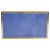 Clutch rigida VICTORIA BECKHAM in pelle embossed lucertola blu cornflower e ottone dorato