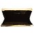 Clutch rigida VICTORIA BECKHAM in pelle embossed lucertola blu cornflower e ottone dorato - vista 13