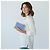 Clutch rigida VICTORIA BECKHAM in pelle embossed lucertola blu cornflower e ottone dorato - vista 2