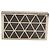 Borsa Minaudière rigida VICTORIA BECKHAM in ottone argentato con intarsio geometrico triangolare Nero