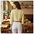 ZIMMERMANN Top corto de tweed texturizado a rayas amarillas con botones náuticos 2 Blanco Amarillo - vista 4