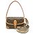 Borsa a tracolla Louis Vuitton Monogram Diane Marrone
