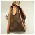 Borsa a tracolla Louis Vuitton Monogram Diane Marrone - vista 10