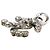 Charm pendente Chanel Coco Mark con strass Argento - vista 4