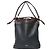 Borsa Tote Loewe Flamenco Marrone Nero - vista 3