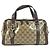 Borsa Mini Boston Gucci Hysteria Beige Marrone scuro