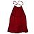 Salvatore Ferragamo Top rosso in cotone a coste con scollo all'americana - vista 3
