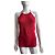 Salvatore Ferragamo Top rosso in cotone a coste con scollo all'americana - vista 4