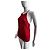 Salvatore Ferragamo Top rosso in cotone a coste con scollo all'americana - vista 6