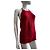 Salvatore Ferragamo Top rosso in cotone a coste con scollo all'americana - vista 8