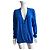 Roberto Cavalli Blauer Cardigan aus Seide und Kaschmir - Ansicht 7