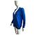 Roberto Cavalli Blauer Cardigan aus Seide und Kaschmir - Ansicht 9