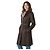 BURBERRY Trench Coat London de algodón marrón oscuro con forro desmontable 100% lana Nova Check Castaño