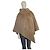 Autre Marque Armani Collezioni Poncho Cape en Fourrure de Lapin Taupe Beige