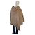 Autre Marque Armani Collezioni Poncho Cape en Fourrure de Lapin Taupe Beige - vue 4