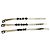Set di 3 bracciali Valentino in pelle bianca con lettere Bianco