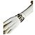 Set di 3 bracciali Valentino in pelle bianca con lettere Bianco - vista 12