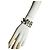 Set di 3 bracciali Valentino in pelle bianca con lettere Bianco - vista 13
