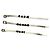 Set di 3 bracciali Valentino in pelle bianca con lettere Bianco - vista 3