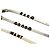 Set di 3 bracciali Valentino in pelle bianca con lettere Bianco - vista 5