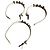 Set di 3 bracciali Valentino in pelle bianca con lettere Bianco - vista 6