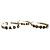 Set di 3 bracciali Valentino in pelle bianca con lettere Bianco - vista 9