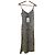 Vestido midi Reformation estampado de leopardo en seda Negro Beige