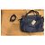 Borsa a mano ABACO Paris in pelle blu navy Blu scuro - vista 11