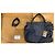 Borsa a mano ABACO Paris in pelle blu navy Blu scuro - vista 12