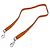Hermès Bandoulière en cuir orange Hermes - vue 5