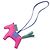 Hermès Hermes Rodeo PM Handbag Charm Rosa Blu Verde