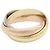 Anello Cartier Trinity 18K Oro Rosa Bianco e Giallo Argento D'oro