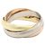 Anello Cartier Trinity 18K Oro Rosa Bianco e Giallo Argento D'oro - vista 2