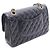 Borsa a tracolla Chanel Matelassé Double Flap Nero - vista 2